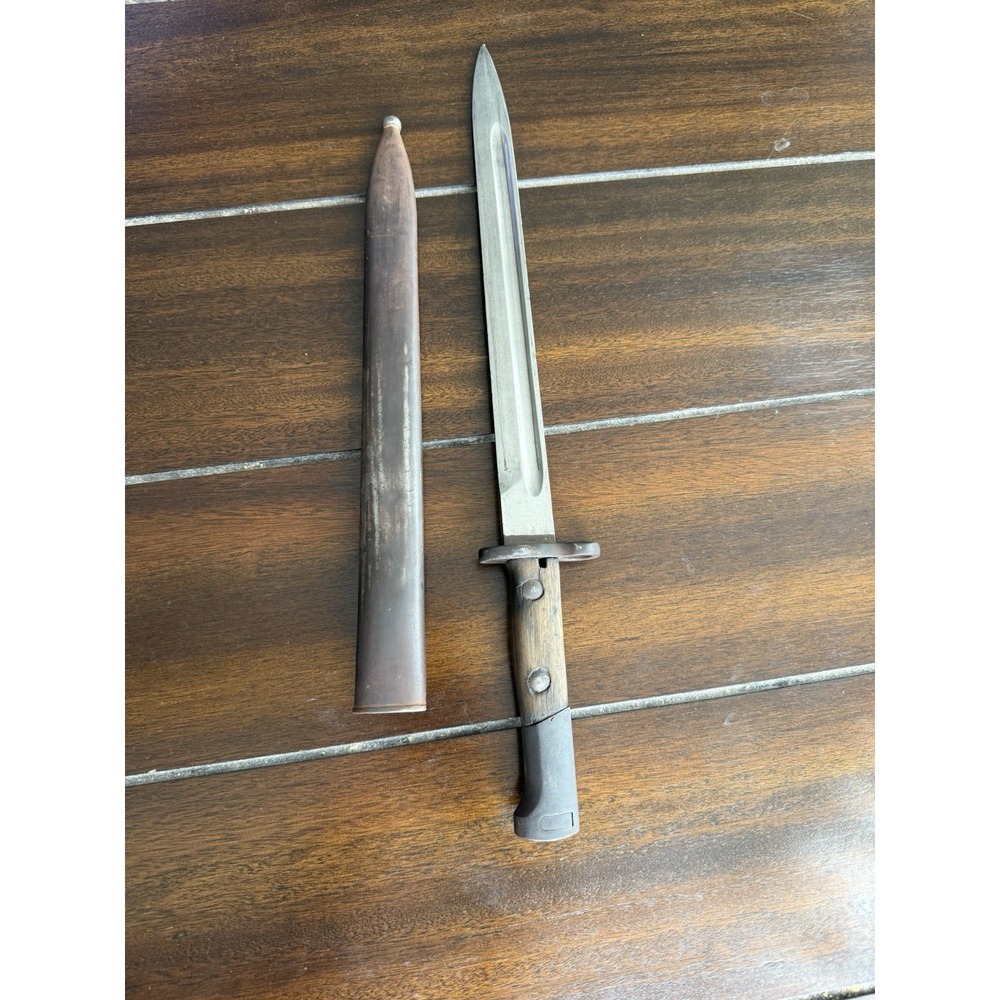 VTG Japanese Type 30 Arisaka Rifle Bayonet with Steel Scabbard Serial #09279